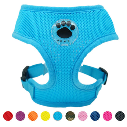 Breathable mesh dog harness by My Store, lightweight design for comfortable walks