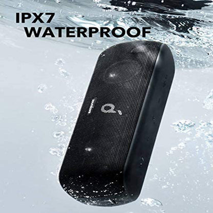 Bluetooth subwoofer speaker with compact black design by My Store
