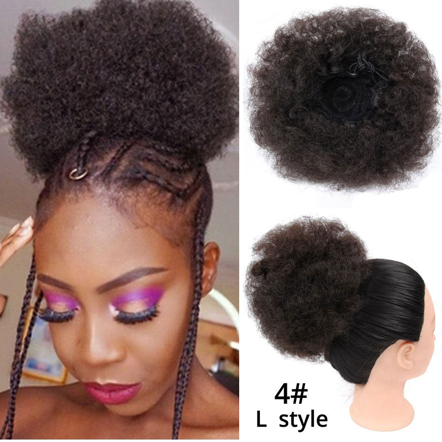 High puff ponytail hairpiece with voluminous texture and a sleek, lifted style 񟿿