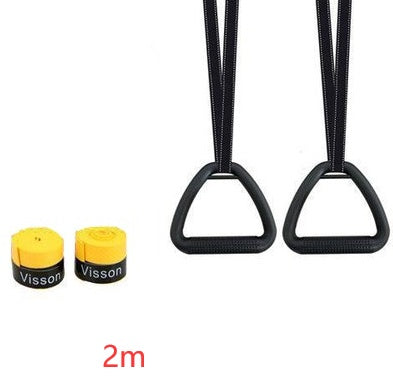 Ring fitness home exercise equipment for indoor workouts, black circular design