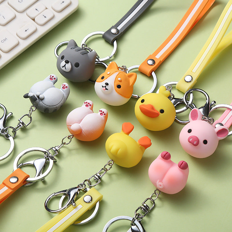 Cute creative key ring doll ornament in a colorful character design, My Store product image