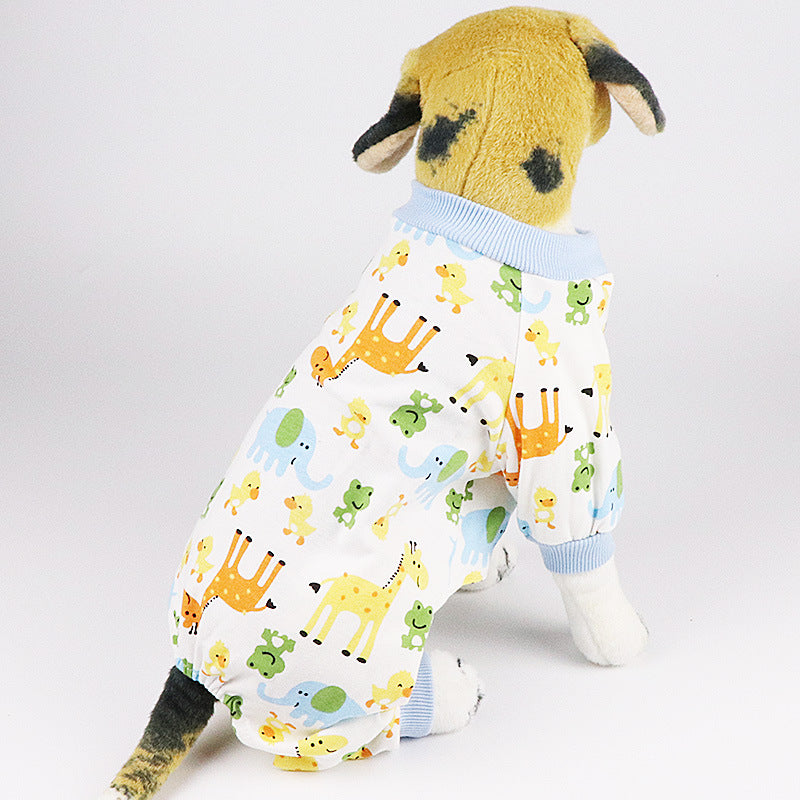 Cotton four-legged knit dog clothes in a cozy design by My Store