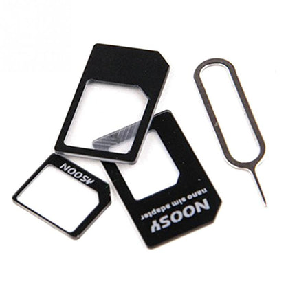 Three-piece SIM card by My Store in standard, micro, and nano sizes