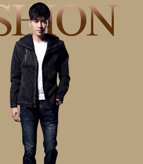 Warm denim jacket by My Store with classic blue wash and button-front design
