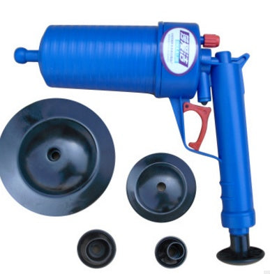Air Power high-pressure drain blaster gun with ergonomic handle for clearing clogged pipes