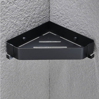 Black bathroom towel rack pendant, wall-mounted design with sleek finish