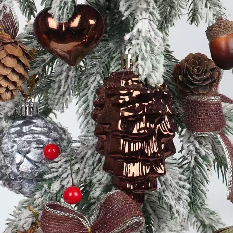 Christmas hat decorations Christmas tree pendant ornament, festive red and white holiday design