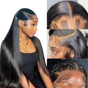 28 Inch 13x6 Lace Front Wigs Human Hair 220 Density Straight Lace Front Wigs Human Hair 15A Grade Brazilian Virgin HD Transparent Lace Frontal Wigs Human Hair for Women Glueless Wigs Pre Plucked - BACKUPMYFILESNOW