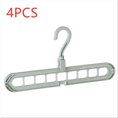 9-hole clothes hanger organizer, space-saving hanger rack in a compact design