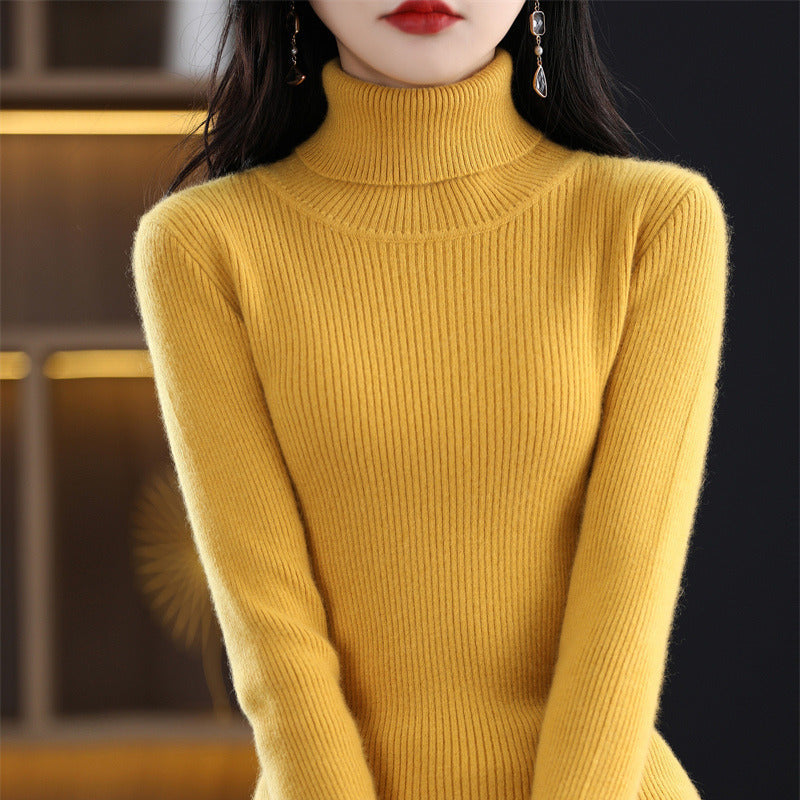 Women's turtleneck sweater for fall and winter by My Store