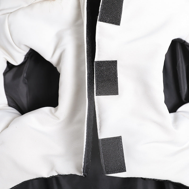 Fadou cotton padded vest in a quilted design, front view
