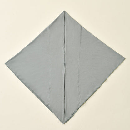Women's versatile highly elastic soft ethnic headscarf, folded fabric accessory in a neutral color