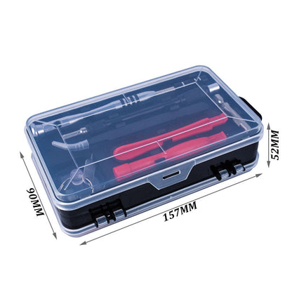112-in-1 screwdriver set with precision bits and tools in a compact case