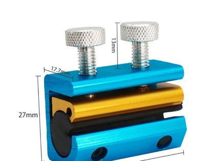 Clutch cable oil lubrication tool for motorcycle maintenance, black clamp-style design