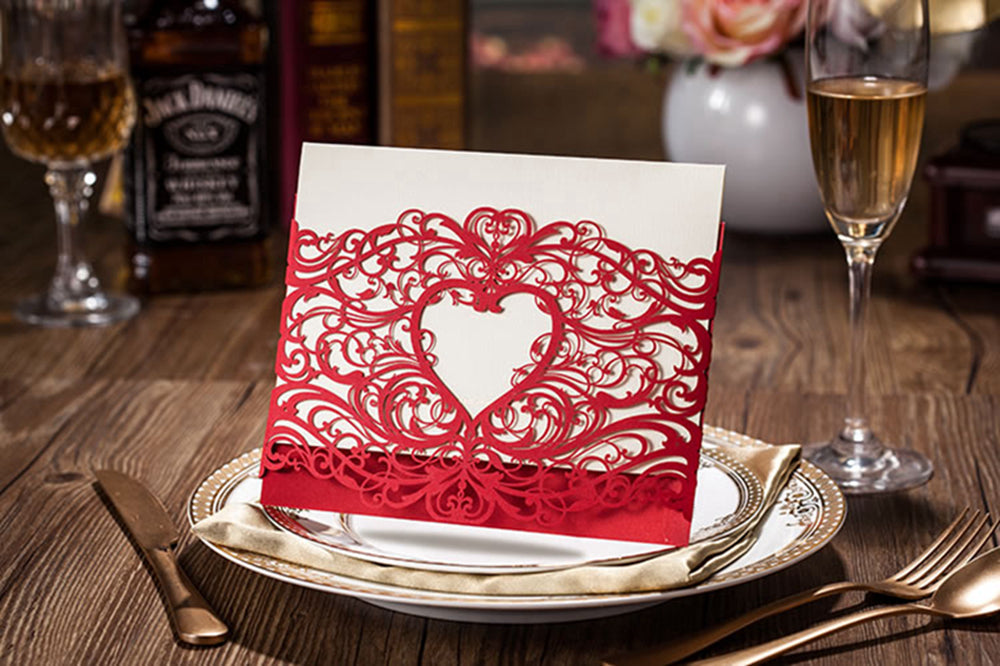 Personalized custom invitation card featuring an elegant design and customizable text