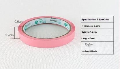 Transparent Tape Color adhesive tape roll in assorted colors, close-up product view