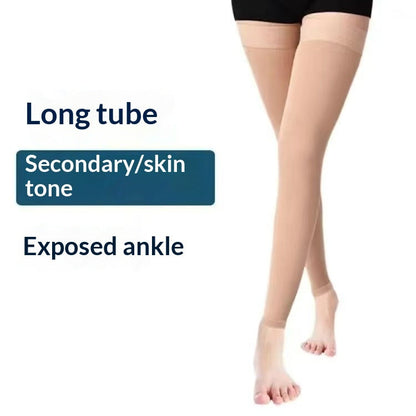 Women's compression mid-calf socks in a close-up product view