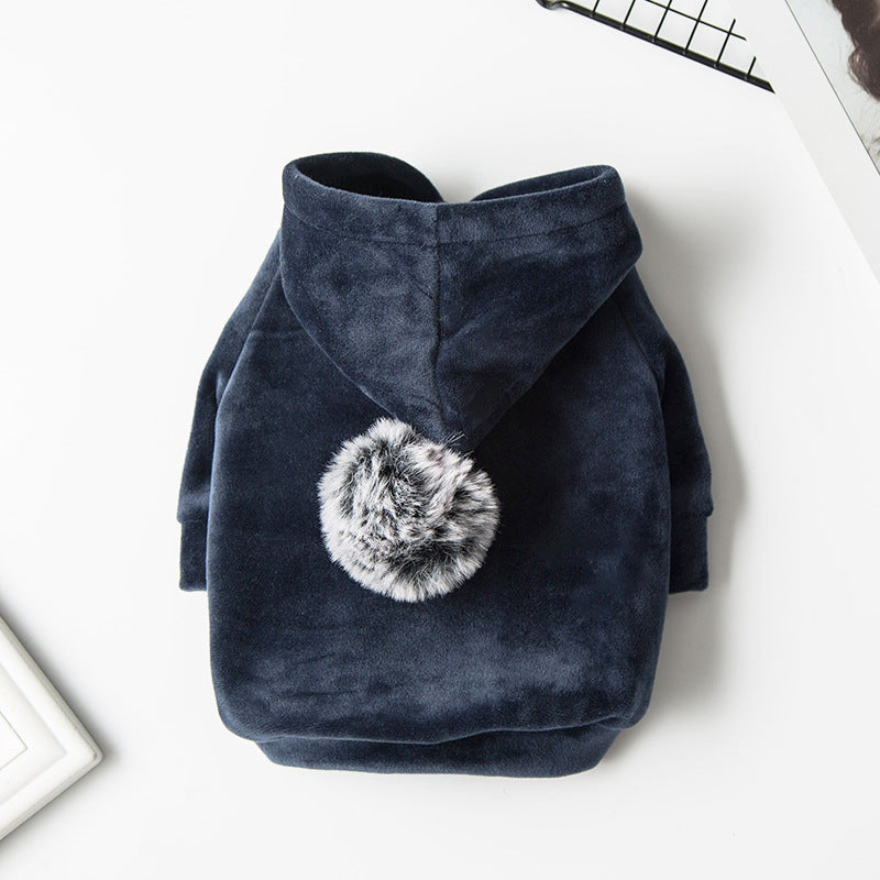 Pet warm hoodie in a cozy design for small dogs and cats