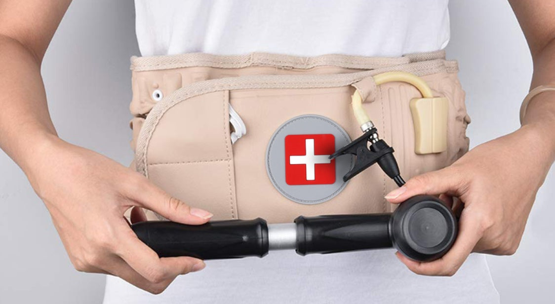 Waist air traction brace belt for spinal lumbar support back, adjustable design with ergonomic fit