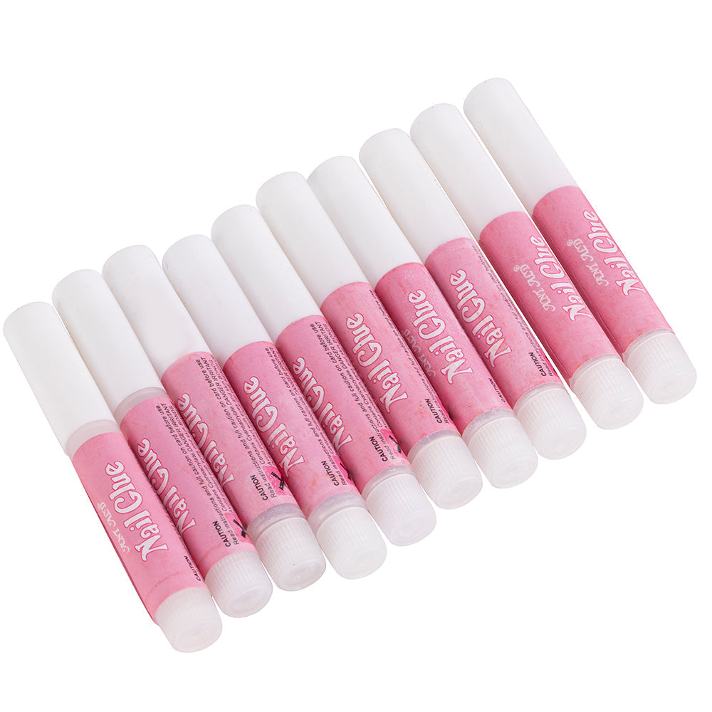 Nail art glue for personal use by My Store, shown in a small adhesive bottle