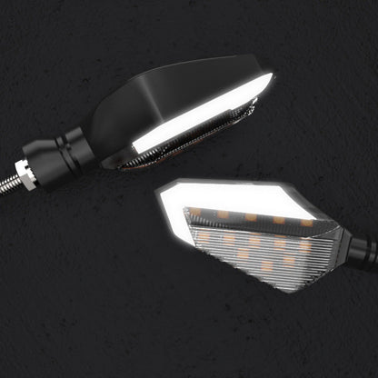 LED turn signal for off-road motorcycle modified accessories, compact black design
