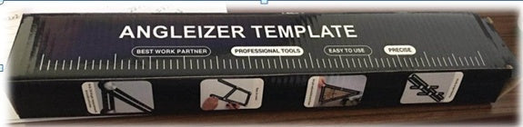 Four-sided ruler with clear measurement markings and four usable edges