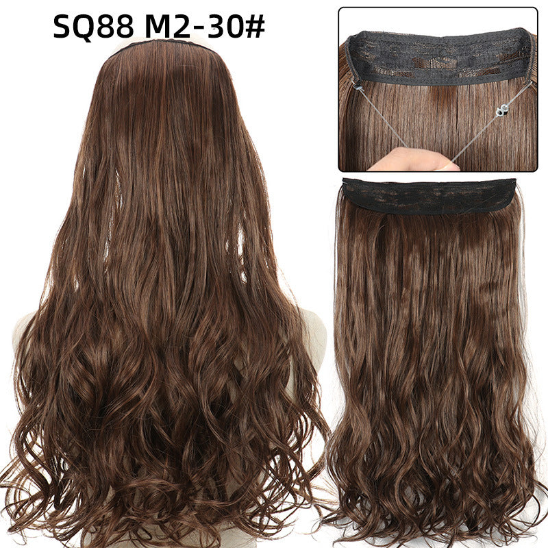 Adjustable Synthetic Hair Curtain Wig for Women