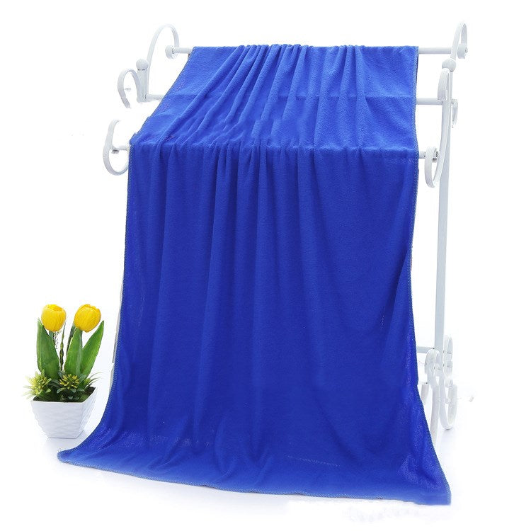 Absorbent microfiber bath towels by My Store, soft textured fabric for everyday bathroom use
