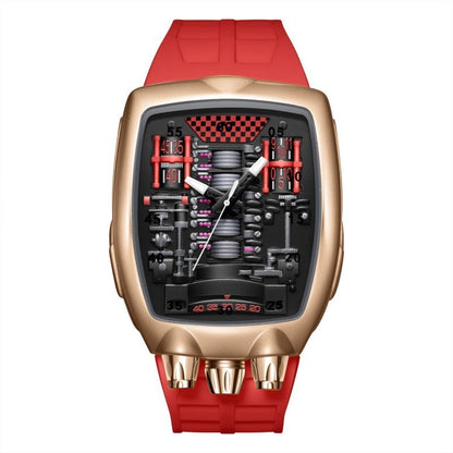 Engine Movement Mens Watch Brand Quartz Watch Fashionable And Distinctive