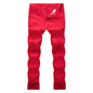 WULFUL Slimline Ripped Stretch Jeans for Men