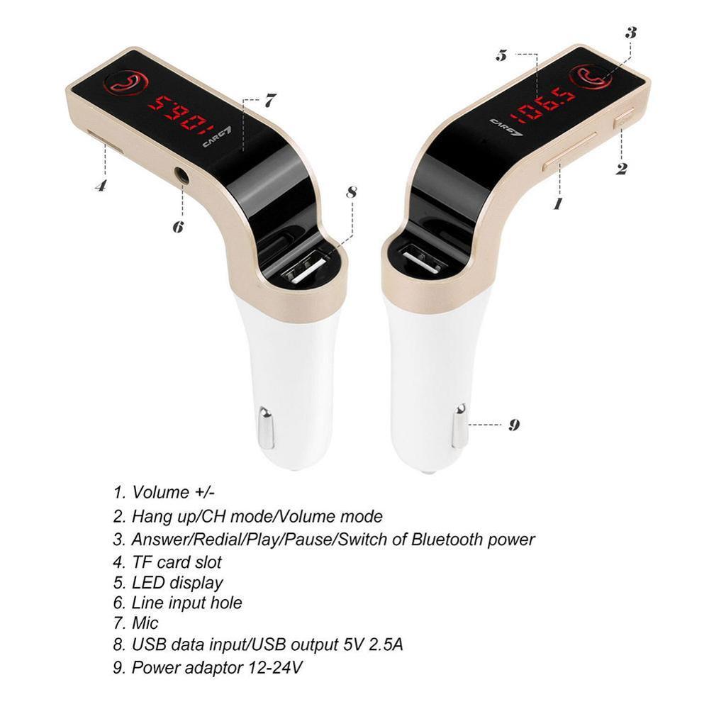 My Store vehicle Bluetooth receiver for wireless audio streaming in car stereo, compact black adapter