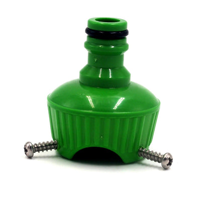 Telescopic garden hose sprinkler with adjustable spray head and extendable handle