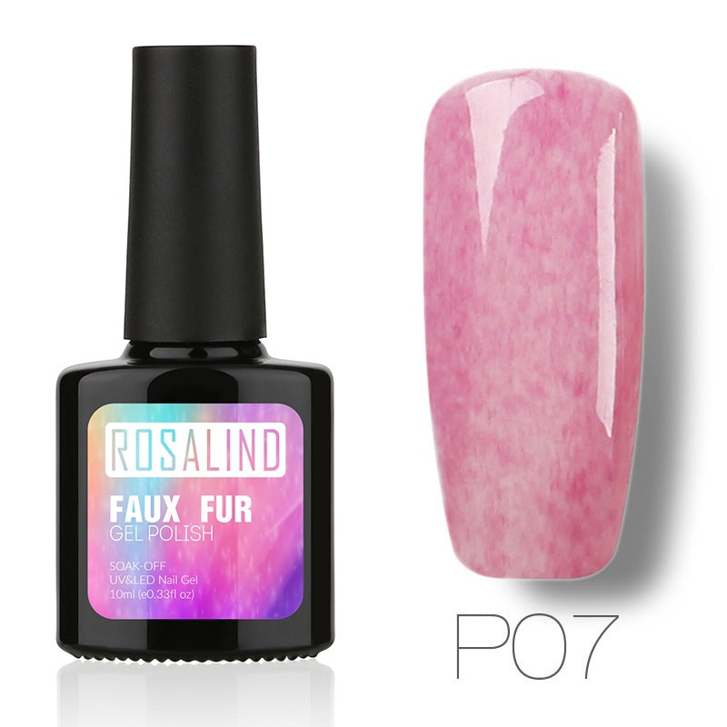 Nail rubber fur nail polish in a textured finish, close-up product image