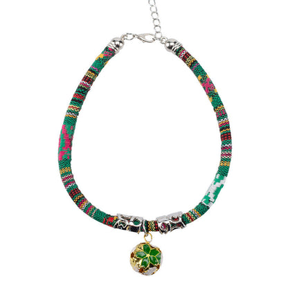Ethnic style bell collar with decorative design by My Store