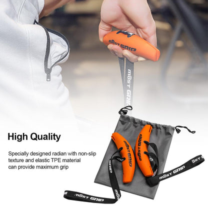 Fitness grip pull-up equipment accessory with textured handles for strength training
