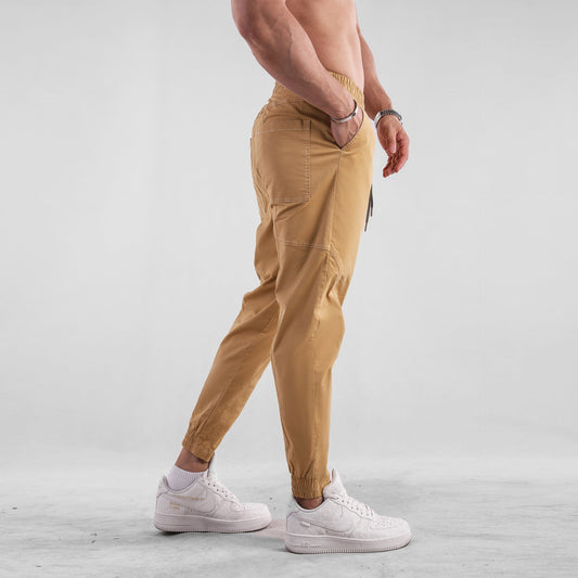 Sports-style outdoor thin breathable jogger pants in lightweight athletic design