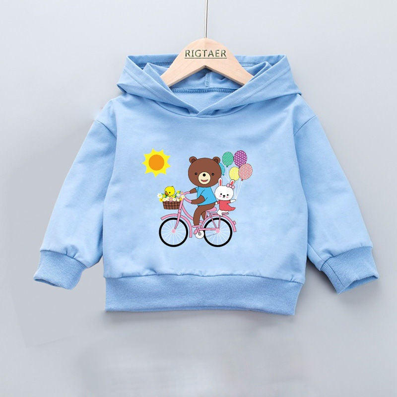 Boys and girls spring and autumn hoodie by My Store