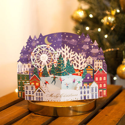 Three-dimensional greeting card by My Store, colorful layered design visible from the front
