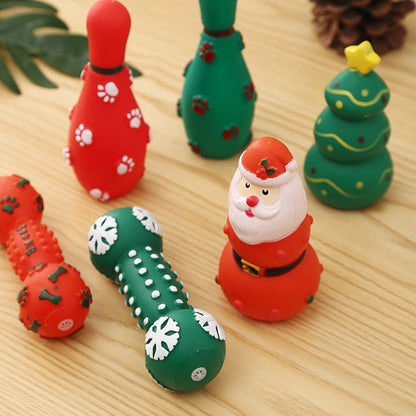 Festive Chew & Squeak Dog Toys