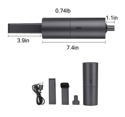 Wireless handheld car vacuum cleaner, compact cordless design for cleaning vehicle interiors