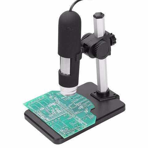 USB microscope camera by My Store showing a compact digital inspection camera with built-in LED lights