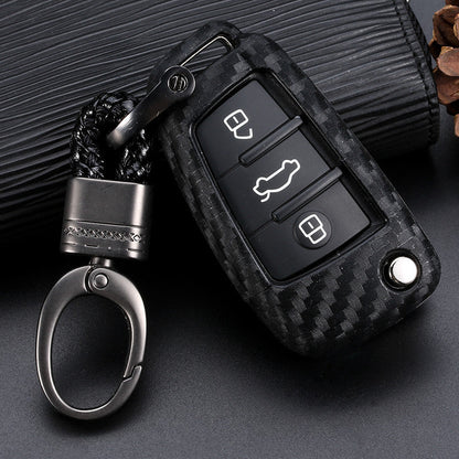 Black silicone car key case for key fob protection