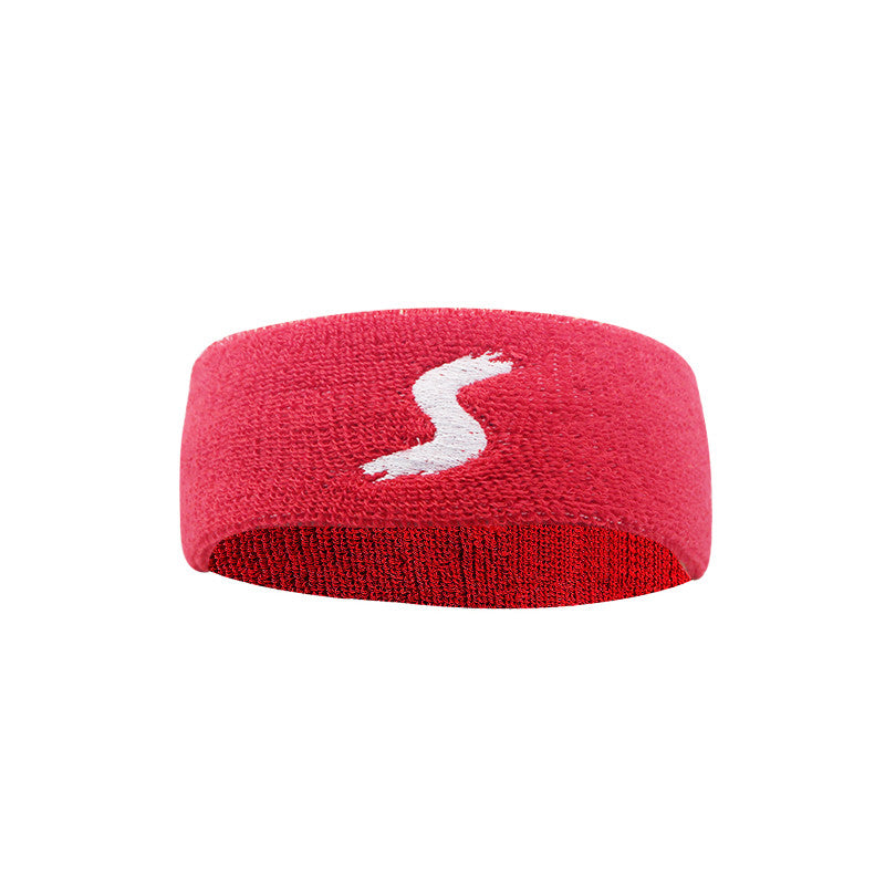 Black fitness headband for workouts and exercise