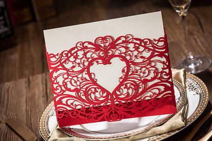 Personalized custom invitation, type 7 design shown on a printed card