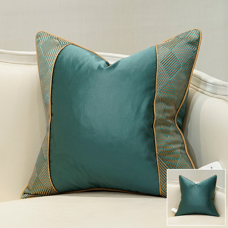 European luxury sofa cushion in light luxury style, decorative pillow with elegant soft fabric