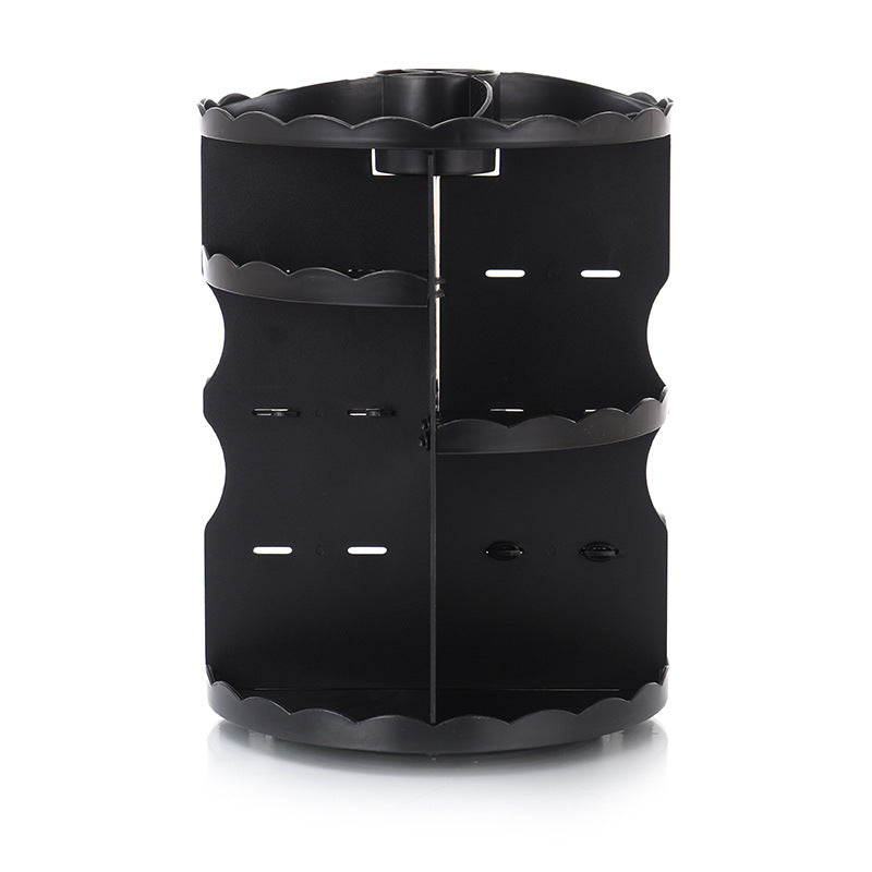 Multi-function cosmetics storage box with organized compartments for makeup and beauty essentials