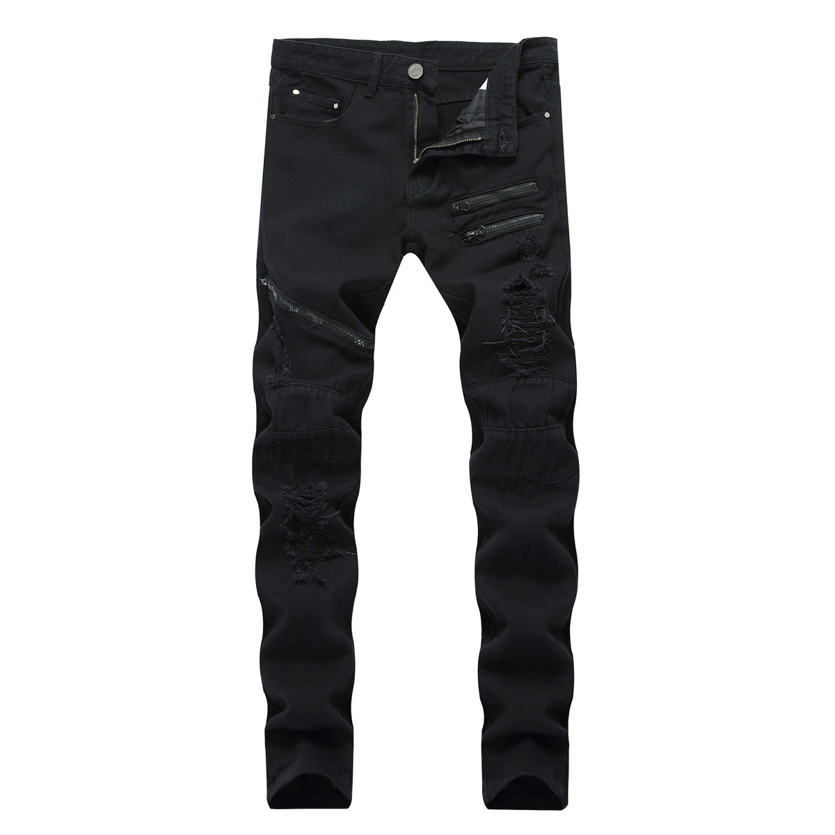 Casual Zipper Jeans by Marnix