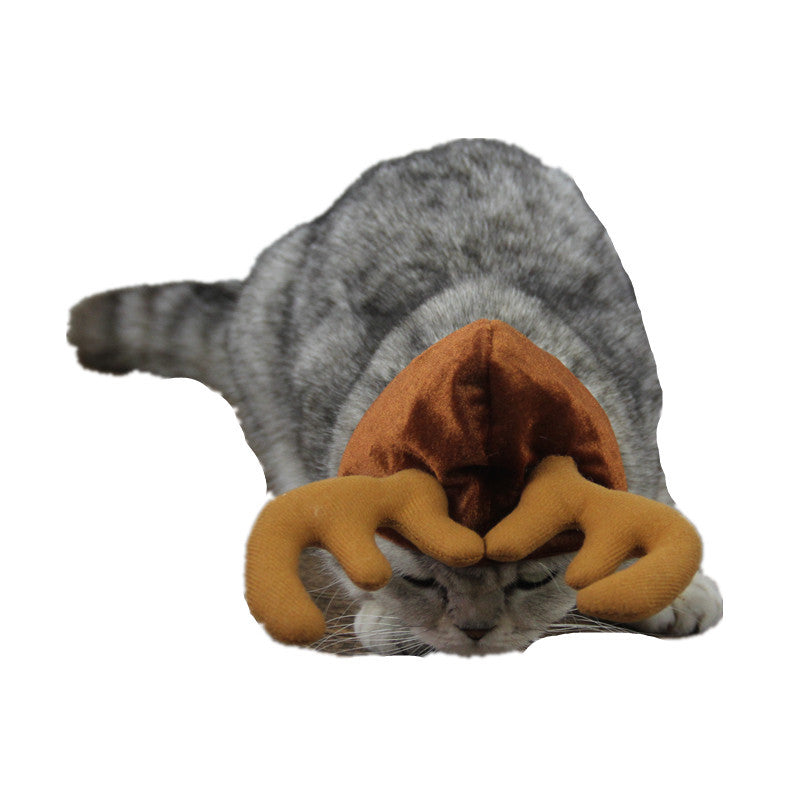 Teddy dog and cat antlers costume accessory in a soft, playful design
