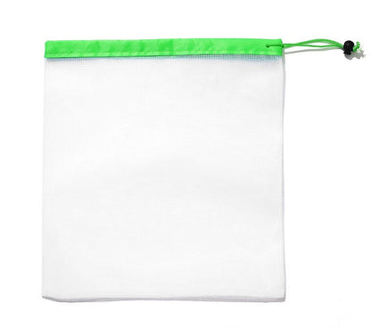 Fruit and vegetable multi-functional splicing beam mouth mesh bag suit combination, reusable storage bags
