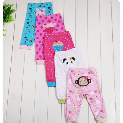 Cartoon print children's leggings, 5-piece set in colorful designs by My Store